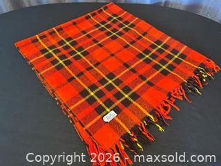 MaxSold Auction: Faribo Wool Plaid Blanket – Fluff-Loomed, Red Plaid with Fringe - London (Ontario, Canada) PARTNER MANAGED Downsizing Online Auction - Trillium Crescent