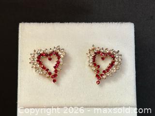 MaxSold Auction: Fifth Avenue Collection Crystal Heart Earrings - London (Ontario, Canada) PARTNER MANAGED Downsizing Online Auction - Trillium Crescent