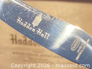 MaxSold Auction: Haddon Hall Sheffield England Stag Handle Steak Cutlery Set – Original Case - London (Ontario, Canada) PARTNER MANAGED Downsizing Online Auction - Trillium Crescent
