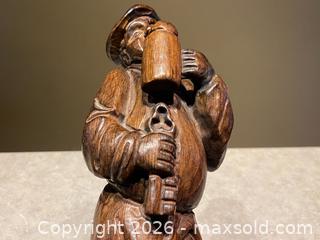 MaxSold Auction: Hand-Carved Wooden Figure – Man Holding a Key | Made in Spain - London (Ontario, Canada) PARTNER MANAGED Downsizing Online Auction - Trillium Crescent