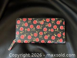 MaxSold Auction: Kate Spade Rose Floral Zip-Around Wallet - London (Ontario, Canada) PARTNER MANAGED Downsizing Online Auction - Trillium Crescent