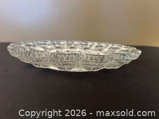 MaxSold Auction: L.E. Smith Glass Company Clear Deviled Egg Plate – Scroll & Diamond Pattern - London (Ontario, Canada) PARTNER MANAGED Downsizing Online Auction - Trillium Crescent