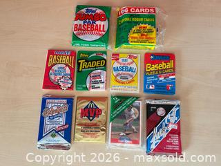 MaxSold Auction: Lot of 10 Unopened Vintage Baseball Card Packs (1981–1991) - London (Ontario, Canada) PARTNER MANAGED Downsizing Online Auction - Trillium Crescent