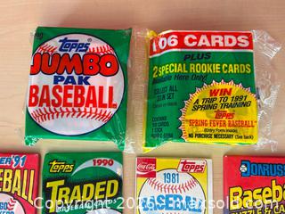 MaxSold Auction: Lot of 10 Unopened Vintage Baseball Card Packs (1981–1991) - London (Ontario, Canada) PARTNER MANAGED Downsizing Online Auction - Trillium Crescent
