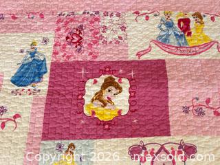 MaxSold Auction: Machine-Made 100% Cotton Princess Patchwork Quilt – Pink & Floral Approx. 89 in x 69 in - London (Ontario, Canada) PARTNER MANAGED Downsizing Online Auction - Trillium Crescent