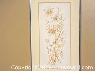 MaxSold Auction: Martin Zimmer (London, Ontario) – Framed Botanical Watercolour, 1982 - London (Ontario, Canada) PARTNER MANAGED Downsizing Online Auction - Trillium Crescent
