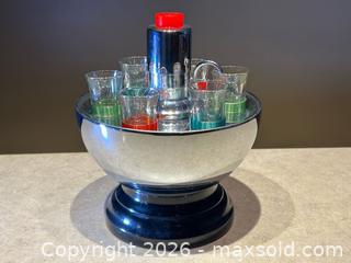 MaxSold Auction: MCM Atomic Chrome Ball Bar Set by United Metal Goods - London (Ontario, Canada) PARTNER MANAGED Downsizing Online Auction - Trillium Cres.