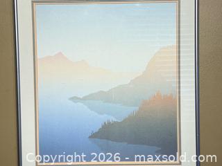 MaxSold Auction: Mountain Lake Serenity Landscape Print - London (Ontario, Canada) PARTNER MANAGED Downsizing Online Auction - Trillium Crescent