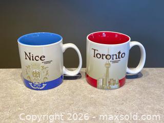MaxSold Auction: Pair of Starbucks City Mugs – Nice & Toronto - London (Ontario, Canada) PARTNER MANAGED Downsizing Online Auction - Trillium Crescent