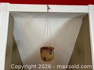 MaxSold Auction: Pair of Studio Pottery Planters – Hanging & Tabletop - London (Ontario, Canada) PARTNER MANAGED Downsizing Online Auction - Trillium Crescent