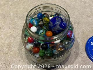MaxSold Auction: Pickle Jar Filled with Assorted Vintage Marbles - London (Ontario, Canada) PARTNER MANAGED Downsizing Online Auction - Trillium Crescent