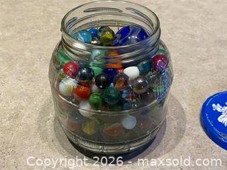 MaxSold Auction: Pickle Jar Filled with Assorted Vintage Marbles - London (Ontario, Canada) PARTNER MANAGED Downsizing Online Auction - Trillium Crescent