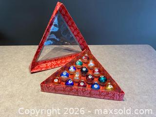 MaxSold Auction: Pool Table–Style Numbered Ornament Set (1–15) in Original Box - London (Ontario, Canada) PARTNER MANAGED Downsizing Online Auction - Trillium Crescent