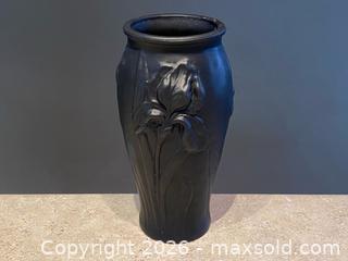MaxSold Auction: Rare Art Deco Tiffin Black Amethyst Satin Glass Iris Vase – Circa 1920s - London (Ontario, Canada) PARTNER MANAGED Downsizing Online Auction - Trillium Crescent