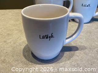 MaxSold Auction: Set of 4 Rae Dunn Artisan Collection Mugs – Inspirational Words - London (Ontario, Canada) PARTNER MANAGED Downsizing Online Auction - Trillium Crescent