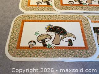 MaxSold Auction: Set of 4 Vintage Vinyl Mushroom Placemats – Altima Designs / Kwilt-Kraft - London (Ontario, Canada) PARTNER MANAGED Downsizing Online Auction - Trillium Crescent