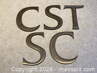 MaxSold Auction: Solid Metal Letter Signage – “C S T S C” - London (Ontario, Canada) PARTNER MANAGED Downsizing Online Auction - Trillium Crescent