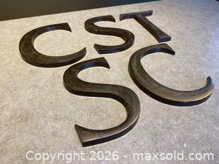 MaxSold Auction: Solid Metal Letter Signage – “C S T S C” - London (Ontario, Canada) PARTNER MANAGED Downsizing Online Auction - Trillium Crescent