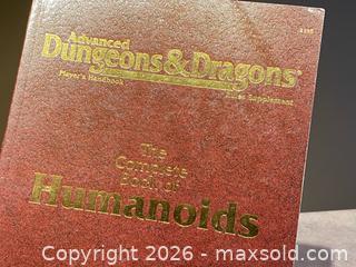 MaxSold Auction: The Complete Book of Humanoids Advanced Dungeons & Dragons – Player’s Handbook Rules Supplement - London (Ontario, Canada) PARTNER MANAGED Downsizing Online Auction - Trillium Crescent