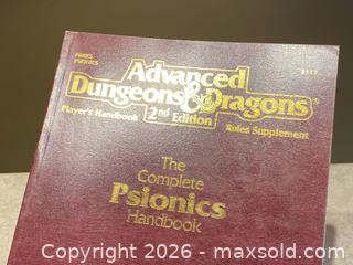 MaxSold Auction: The Complete Psionics Handbook Advanced Dungeons & Dragons – Player’s Handbook Rules Supplement - London (Ontario, Canada) PARTNER MANAGED Downsizing Online Auction - Trillium Crescent