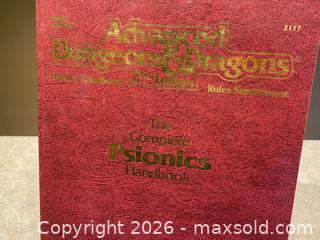 MaxSold Auction: The Complete Psionics Handbook Advanced Dungeons & Dragons – Player’s Handbook Rules Supplement - London (Ontario, Canada) PARTNER MANAGED Downsizing Online Auction - Trillium Crescent