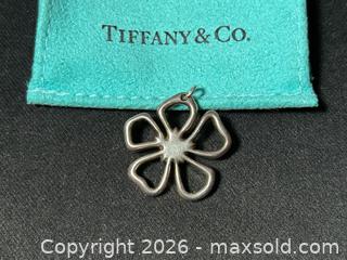 MaxSold Auction: Tiffany & Co. Sterling Silver Open Flower Pendant - London (Ontario, Canada) PARTNER MANAGED Downsizing Online Auction - Trillium Crescent
