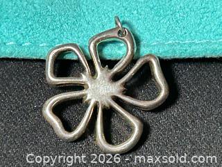 MaxSold Auction: Tiffany & Co. Sterling Silver Open Flower Pendant - London (Ontario, Canada) PARTNER MANAGED Downsizing Online Auction - Trillium Crescent