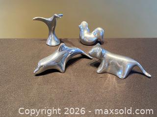 MaxSold Auction: Vintage Hoselton Canada Polished Aluminum Animal Sculptures – Group Lot - London (Ontario, Canada) PARTNER MANAGED Downsizing Online Auction - Trillium Crescent