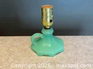 MaxSold Auction: Vintage Houzex Jadeite Art Deco Finger Lamp Base – c. 1920s-1930s - London (Ontario, Canada) PARTNER MANAGED Downsizing Online Auction - Trillium Crescent