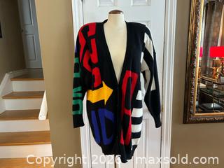 MaxSold Auction: Vintage I.B. Sport Oversized Graphic Wool Cardigan Sweater – Medium - London (Ontario, Canada) PARTNER MANAGED Downsizing Online Auction - Trillium Crescent