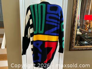 MaxSold Auction: Vintage I.B. Sport Oversized Graphic Wool Cardigan Sweater – Medium - London (Ontario, Canada) PARTNER MANAGED Downsizing Online Auction - Trillium Crescent