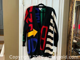 MaxSold Auction: Vintage I.B. Sport Oversized Graphic Wool Cardigan Sweater – Medium - London (Ontario, Canada) PARTNER MANAGED Downsizing Online Auction - Trillium Crescent