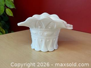 MaxSold Auction: Vintage Milk Glass Lace and Dewdrop Dish - London (Ontario, Canada) PARTNER MANAGED Downsizing Online Auction - Trillium Crescent