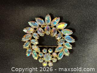 MaxSold Auction: Vintage Signed Sherman Aurora Borealis Tiara Brooch - London (Ontario, Canada) PARTNER MANAGED Downsizing Online Auction - Trillium Crescent