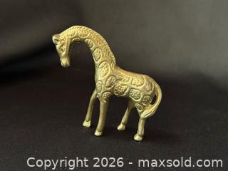 MaxSold Auction: Vintage Solid Brass Giraffe Figurine – Miniature Animal Sculpture - London (Ontario, Canada) PARTNER MANAGED Downsizing Online Auction - Trillium Crescent