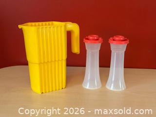 MaxSold Auction: Vintage Tupperware Shakers & Yellow IPA Canada Milk Bag Jug - London (Ontario, Canada) PARTNER MANAGED Downsizing Online Auction - Trillium Crescent
