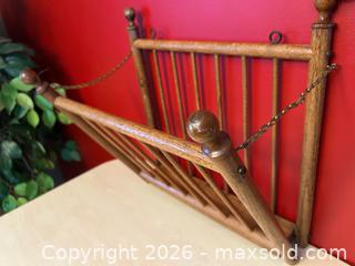 MaxSold Auction: Vintage Wall-Hanging Wooden Document / Magazine Holder - London (Ontario, Canada) PARTNER MANAGED Downsizing Online Auction - Trillium Crescent