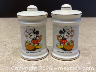 MaxSold Auction: Vintage Walt Disney Productions Mickey Mouse Chef Salt & Pepper Shakers (Pair) - London (Ontario, Canada) PARTNER MANAGED Downsizing Online Auction - Trillium Crescent