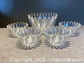 MaxSold Auction: Walther Glas “Solaris” Studio Nova Art Glass Bowls & Plate – Set of 5 – Germany - London (Ontario, Canada) PARTNER MANAGED Downsizing Online Auction - Trillium Crescent