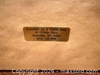 MaxSold Auction: Framed Classical Historical Paper Print in Gold Gilt Wood Frame - Greenburgh (New York, USA) SELLER MANAGED Moving Online Auction -  Sprain Road