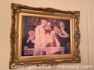 MaxSold Auction: Framed Gilded Wood Landscape Figurative Print - Greenburgh (New York, USA) SELLER MANAGED Moving Online Auction -  Sprain Road