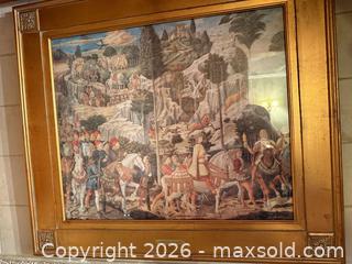 MaxSold Auction: Framed Reproduction Print — Benozzo Gozzoli Procession - Greenburgh (New York, USA) SELLER MANAGED Moving Online Auction -  Sprain Road