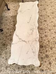 MaxSold Auction: French Provincial Marble Top Coffee Table with Gold Wood Base - Greenburgh (New York, USA) SELLER MANAGED Moving Online Auction -  Sprain Road
