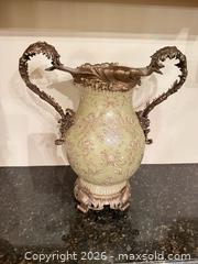 MaxSold Auction: Green Porcelain Rococo-Style Vase with Bronze Mounts - Greenburgh (New York, USA) SELLER MANAGED Moving Online Auction -  Sprain Road
