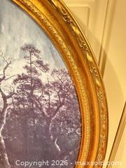 MaxSold Auction: Oval Gold-Gilded Wood Framed Reproduction - Historical Scene - Greenburgh (New York, USA) SELLER MANAGED Moving Online Auction -  Sprain Road