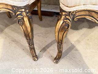 MaxSold Auction: Pair of Louis XV Rococo Gilt Carved Wood Armchairs - Greenburgh (New York, USA) SELLER MANAGED Moving Online Auction -  Sprain Road