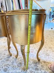 MaxSold Auction: Pair of Small Rococo-Style Gold Gilt Accent Tables - Greenburgh (New York, USA) SELLER MANAGED Moving Online Auction -  Sprain Road