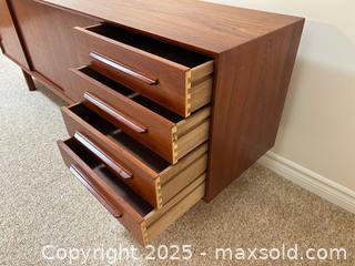 MaxSold Auction: Danish Modern Teak Sideboard / Credenza – Mid Century Modern - St. Thomas (Ontario, Canada) PARTNER MANAGED Estate Sale Online Auction - Lake Margaret Trail