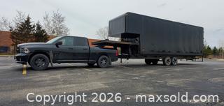 MaxSold Auction: Large Black 5th Wheel Trailer - Ottawa (Ontario, Canada) SELLER MANAGED Commercial Liquidation Online Auction - Boundary                       