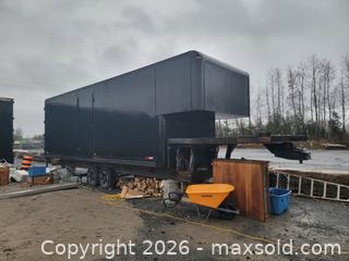 MaxSold Auction: Large Black 5th Wheel Trailer - Ottawa (Ontario, Canada) SELLER MANAGED Commercial Liquidation Online Auction - Boundary                       